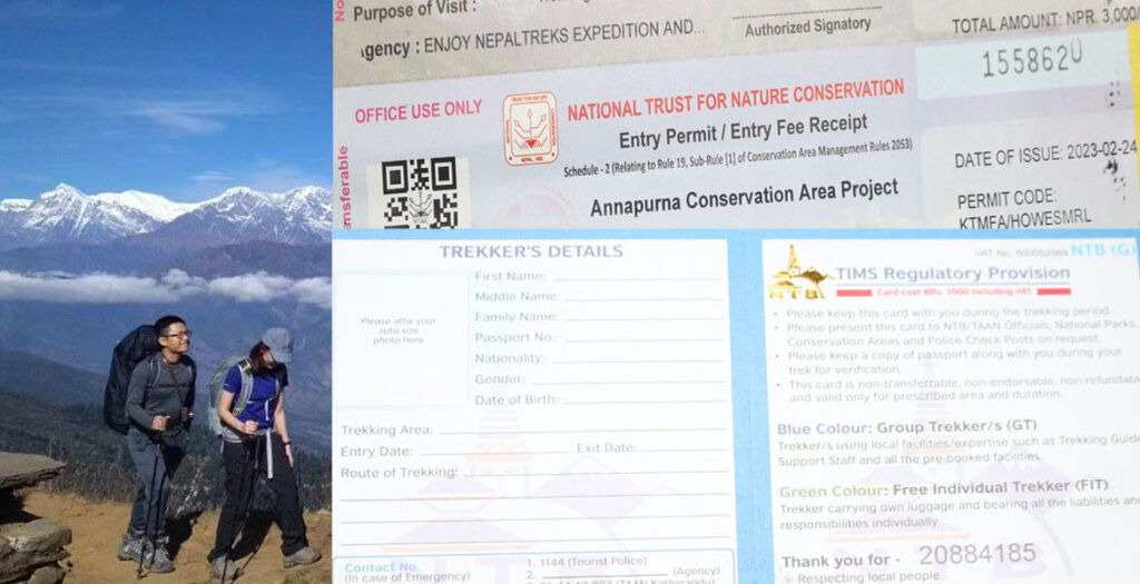 Lưu ý: "Mang theo ACAP &; TIMS của bạn đi qua các Cơ quan Trekking ở Nepal"